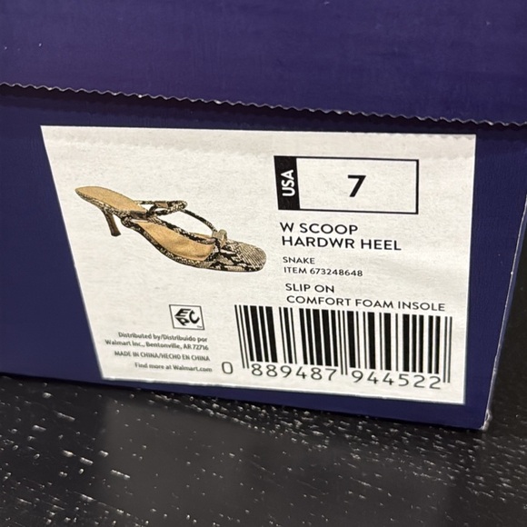 Scoop Women’s Stiletto Hardware Open Toed Heels - Size 7 - Picture 5 of 9